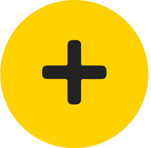 Plus Icon Yellow Circle